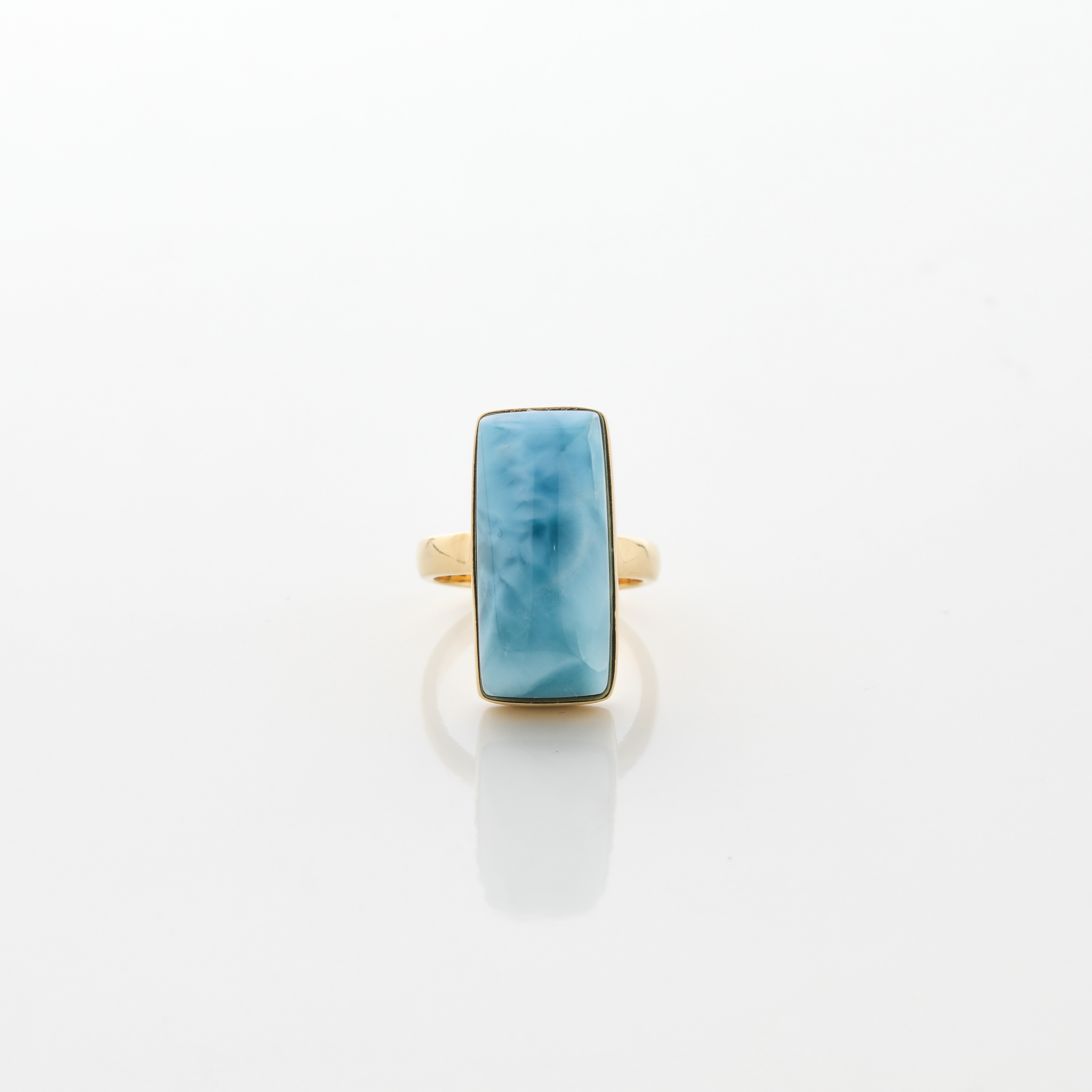 Resse Larimar Ring Gold Vermeil