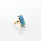 Resse Larimar Ring Gold Vermeil