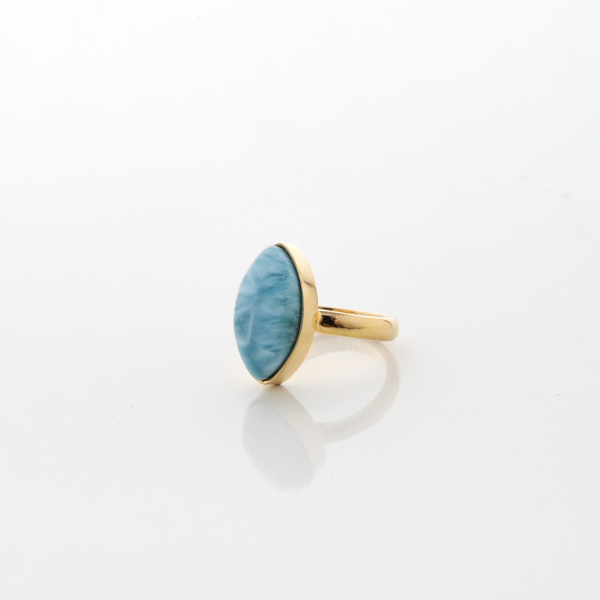 Gold Vermeil Larimar Ring Gala