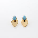 Vermeil Larimar Earrings Vivia