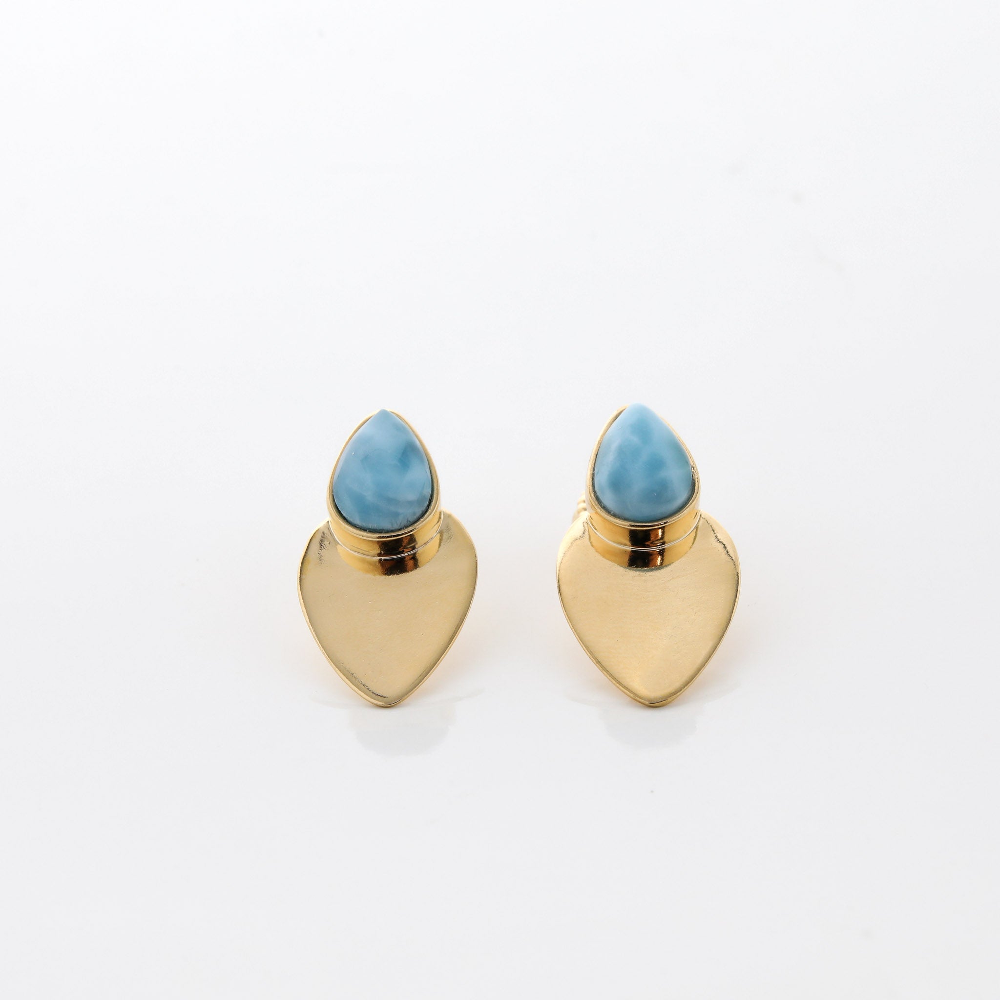 Vermeil Larimar Earrings Vivia