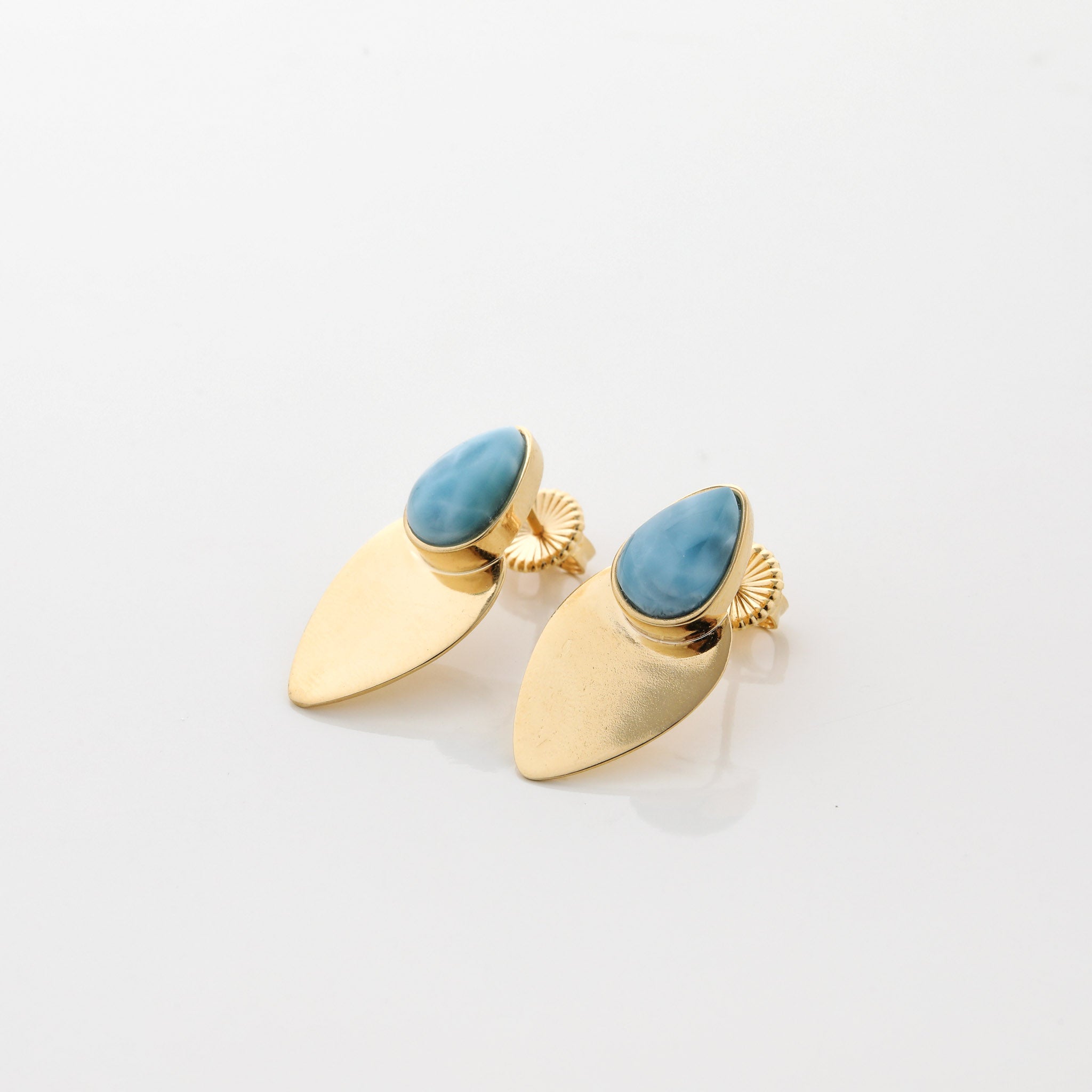 Vermeil Larimar Earrings Vivia