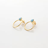 Vermeil Larimar Earrings Vera