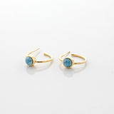 Vermeil Larimar Hoops Valencia