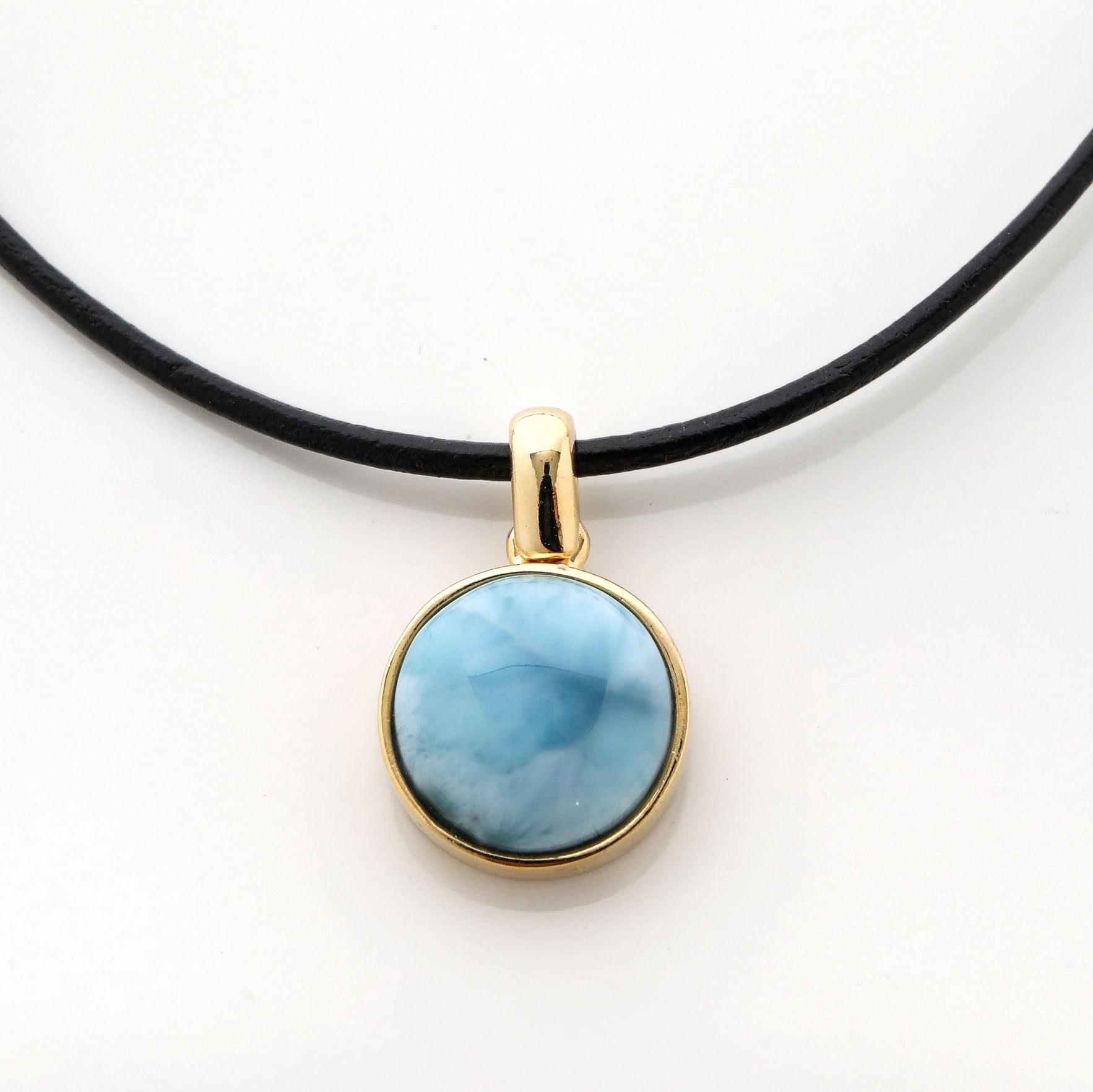 Gold Vermeil Larimar Pendant Ren