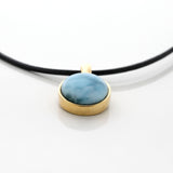 Gold Vermeil Larimar Pendant Ren