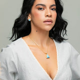 Larimar Gold Vermeil Pendant Oakley