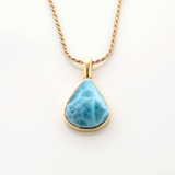 Gold Vermeil Larimar Pendant Saachi