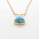 Gold Vermeil Larimar Pendant Saachi