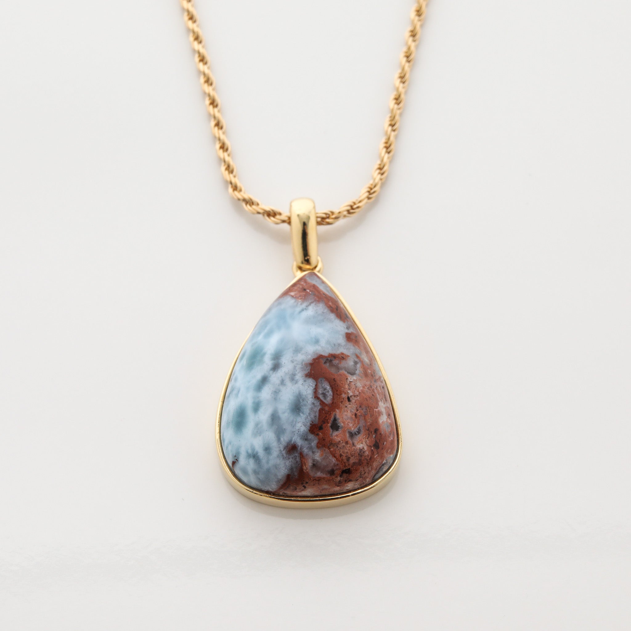 Gold Vermeil Larimar Pendant Gracie