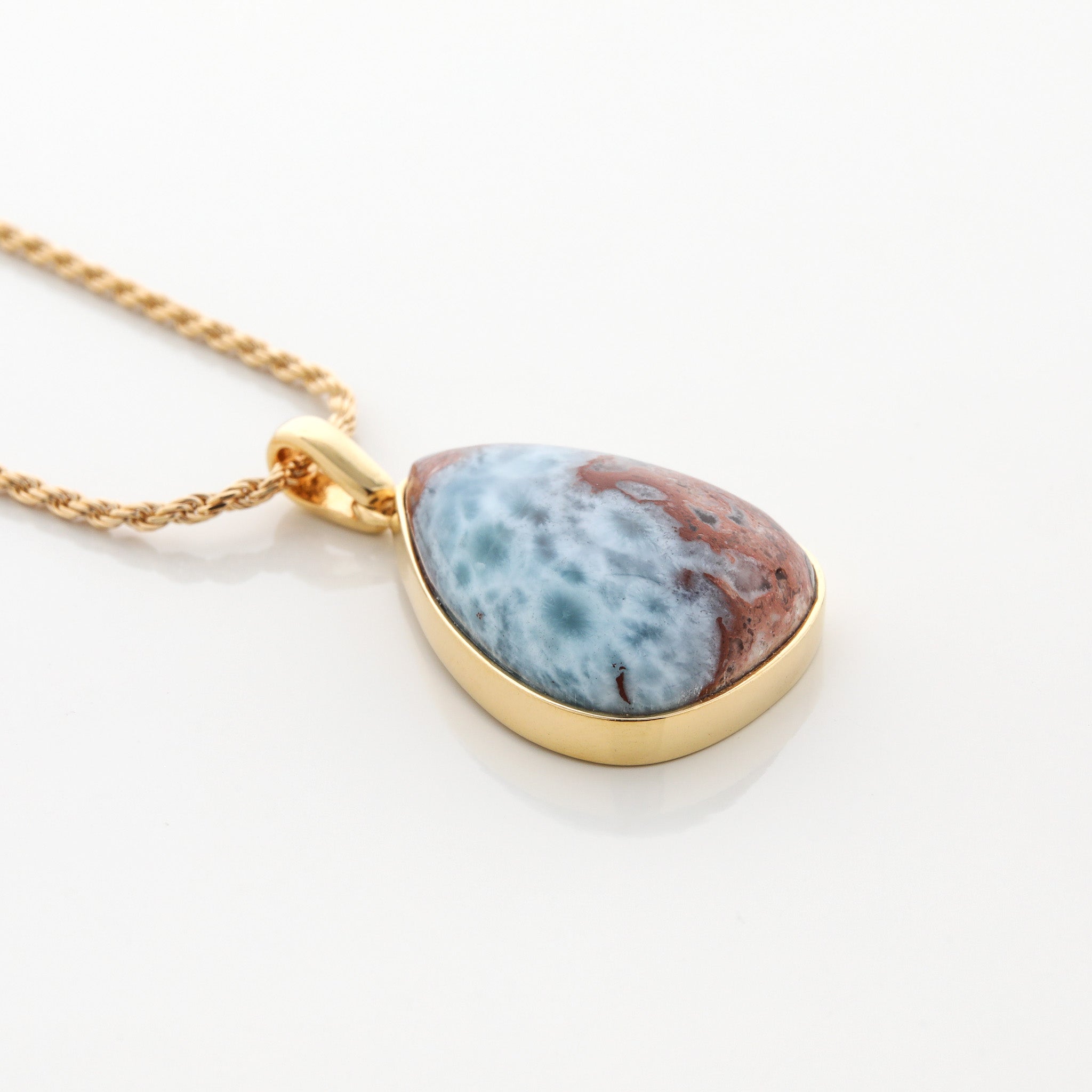 Gold Vermeil Larimar Pendant Gracie