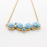  Gold Vermeil Larimar Necklace Athena