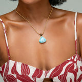 Vermeil Larimar Pendant Palmer