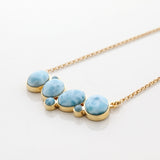 Gold Vermeil Larimar Necklace Athena