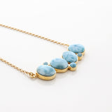 Gold Vermeil Larimar Necklace Athena