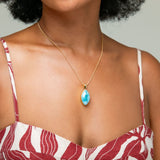 Vermeil Larimar Pendant Vivian