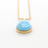 Gold Vermeil Larimar Pendant Renee