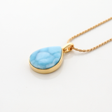 Gold Vermeil Larimar Pendant Renee