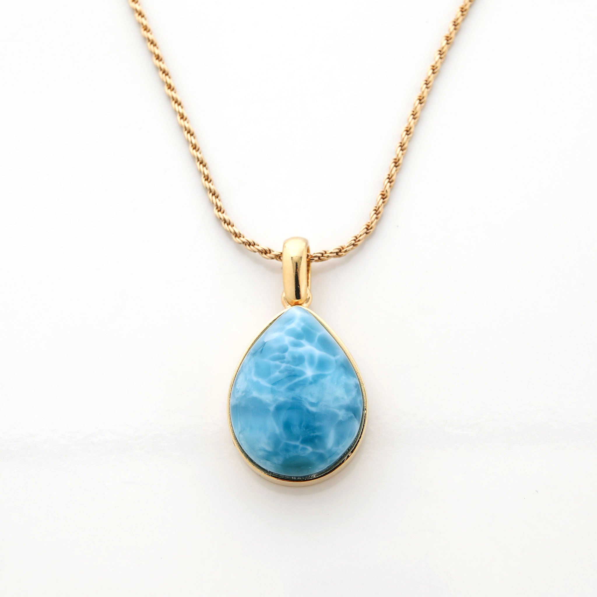 Gold Vermeil Larimar Pendant Sophie