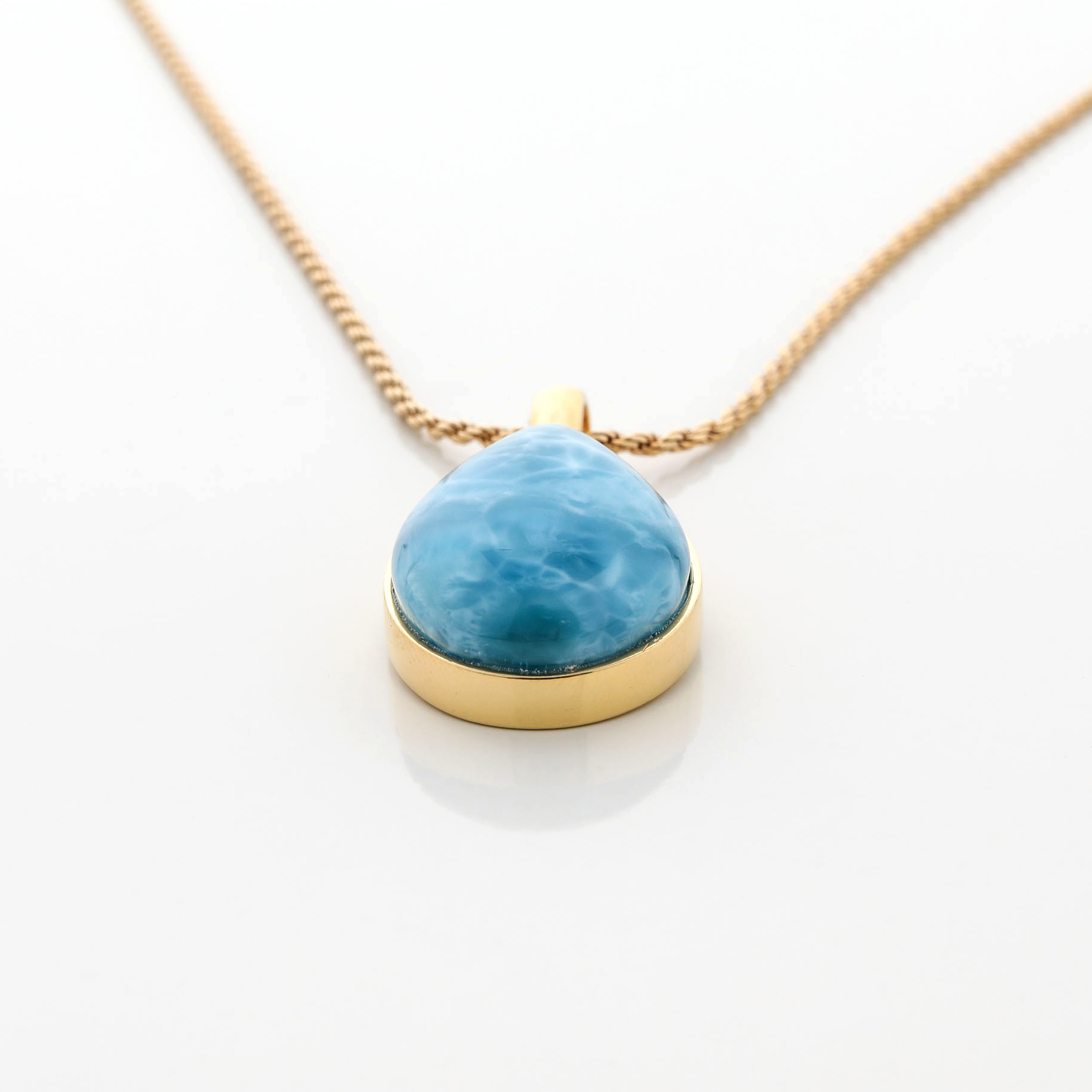 Gold Vermeil Larimar Pendant Sophie