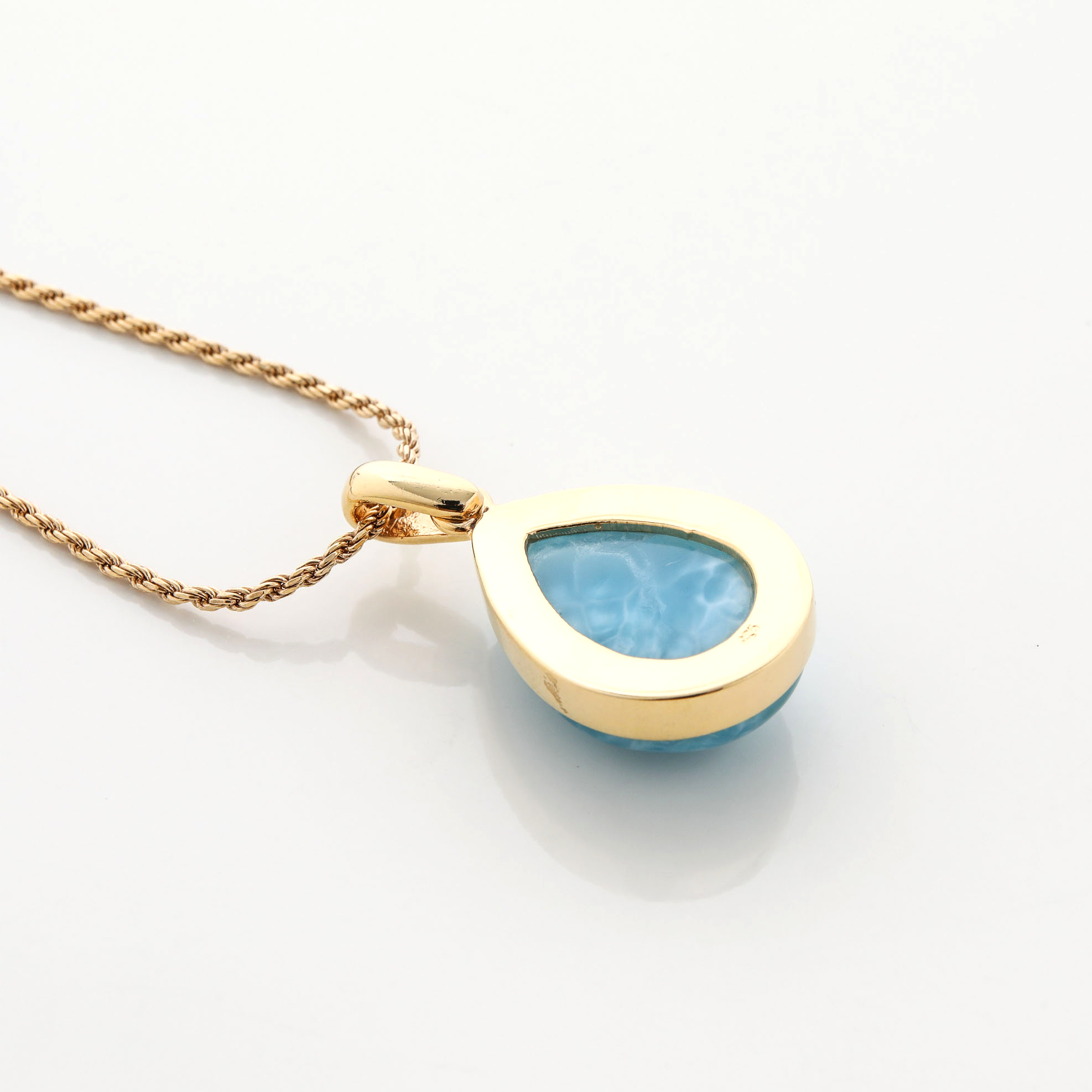 Larimar Gold Vermeil Sloane Pendant