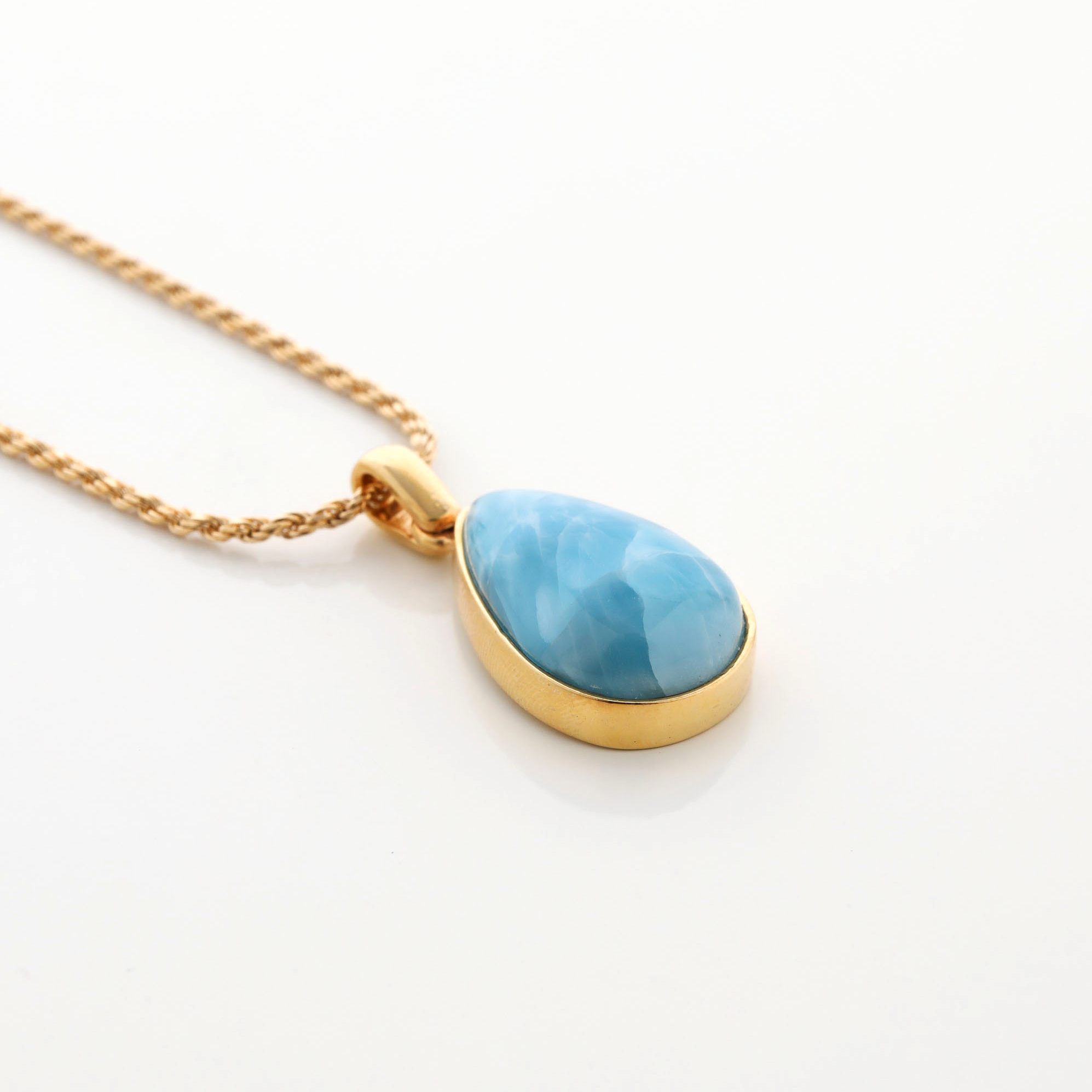 Larimar Gold Vermeil Sloane Pendant