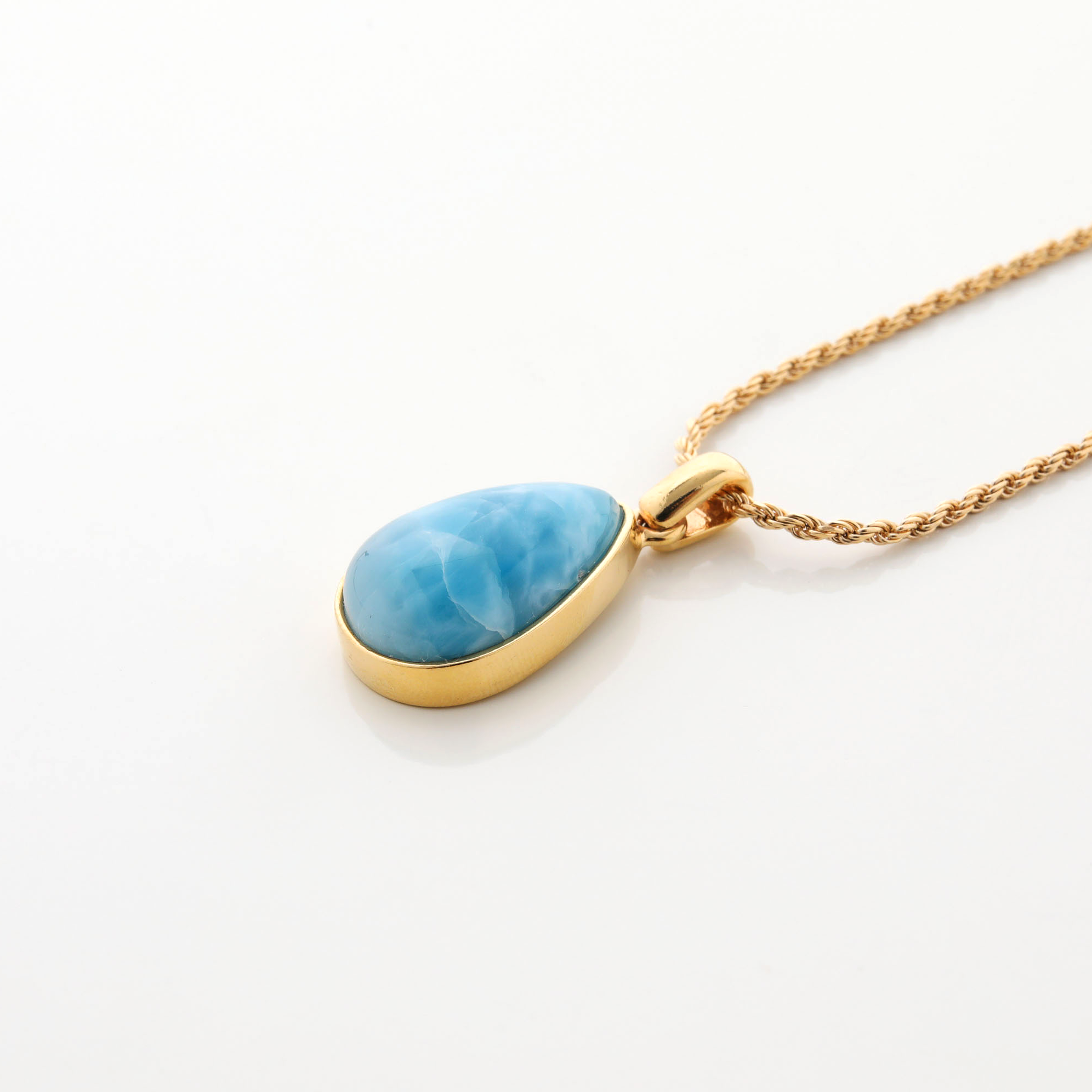 Larimar Gold Vermeil Sloane Pendant