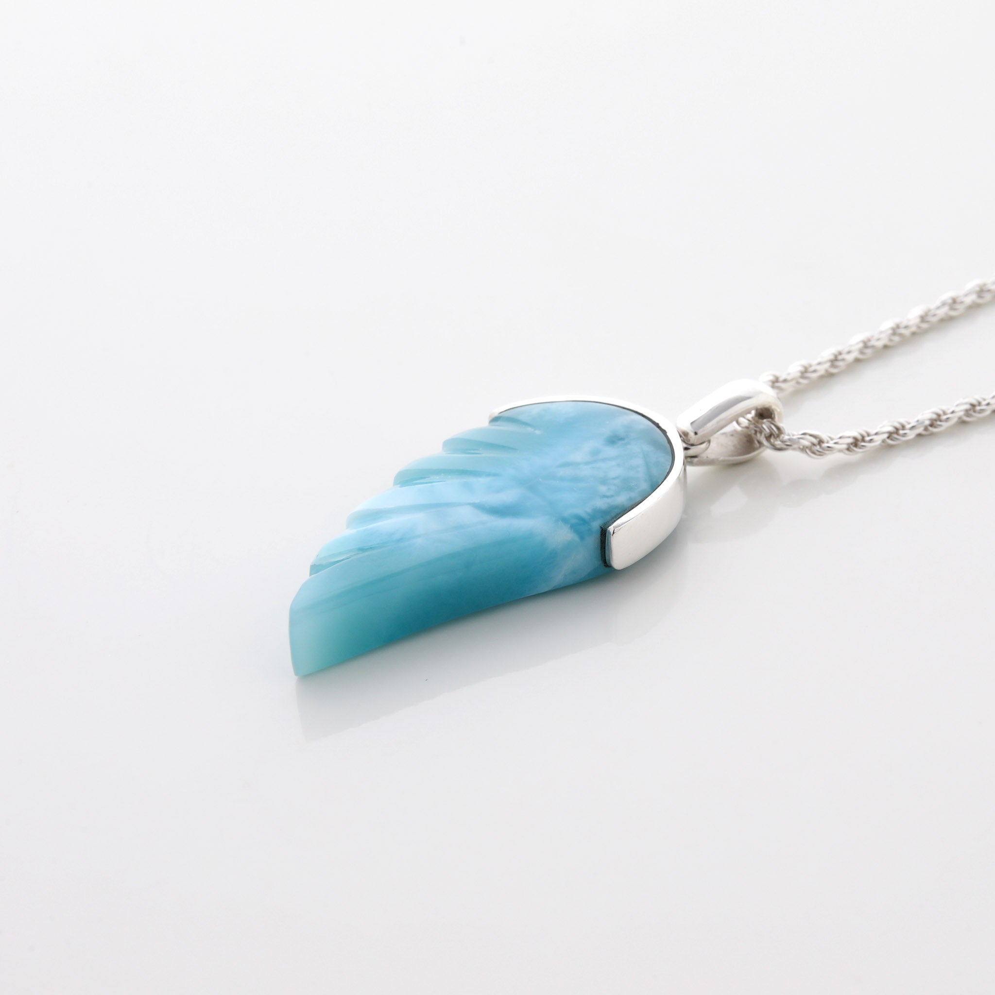 Larimar Wing Pendant Angelina