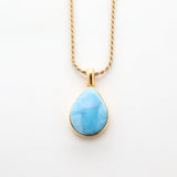 Gold Vermeil Larimar Pendant Riley