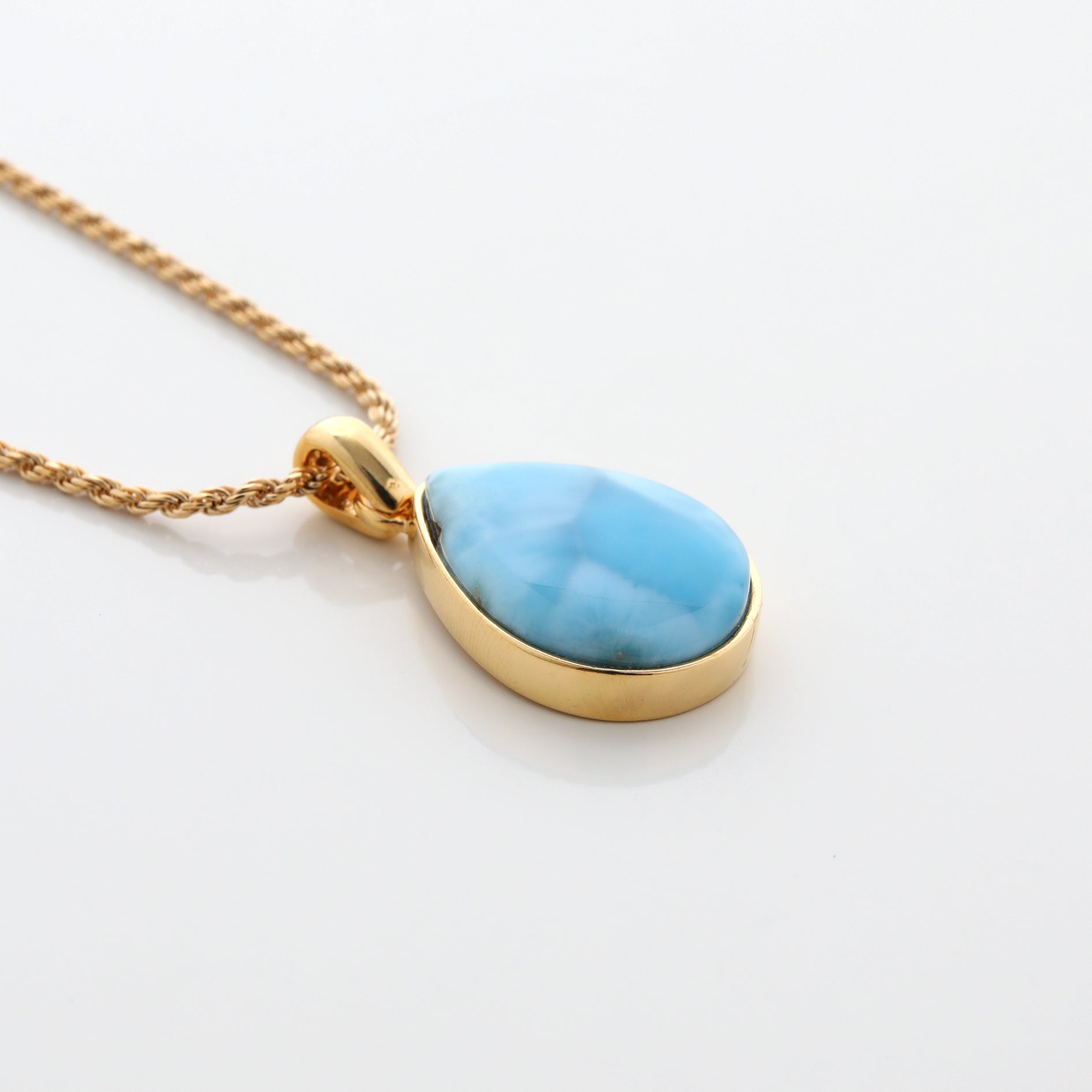 Gold Vermeil Larimar Pendant Riley