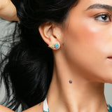 Larimar Wing Stud Earrings Ela
