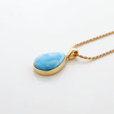 Gold Vermeil Larimar Pendant Riley