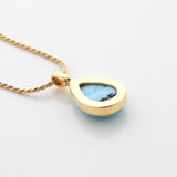 Gold Vermeil Larimar Pendant Riley