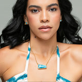 Gold Vermeil Larimar Necklace Isla