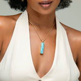 Larimar Gold Vermeil Pendant Cecilia