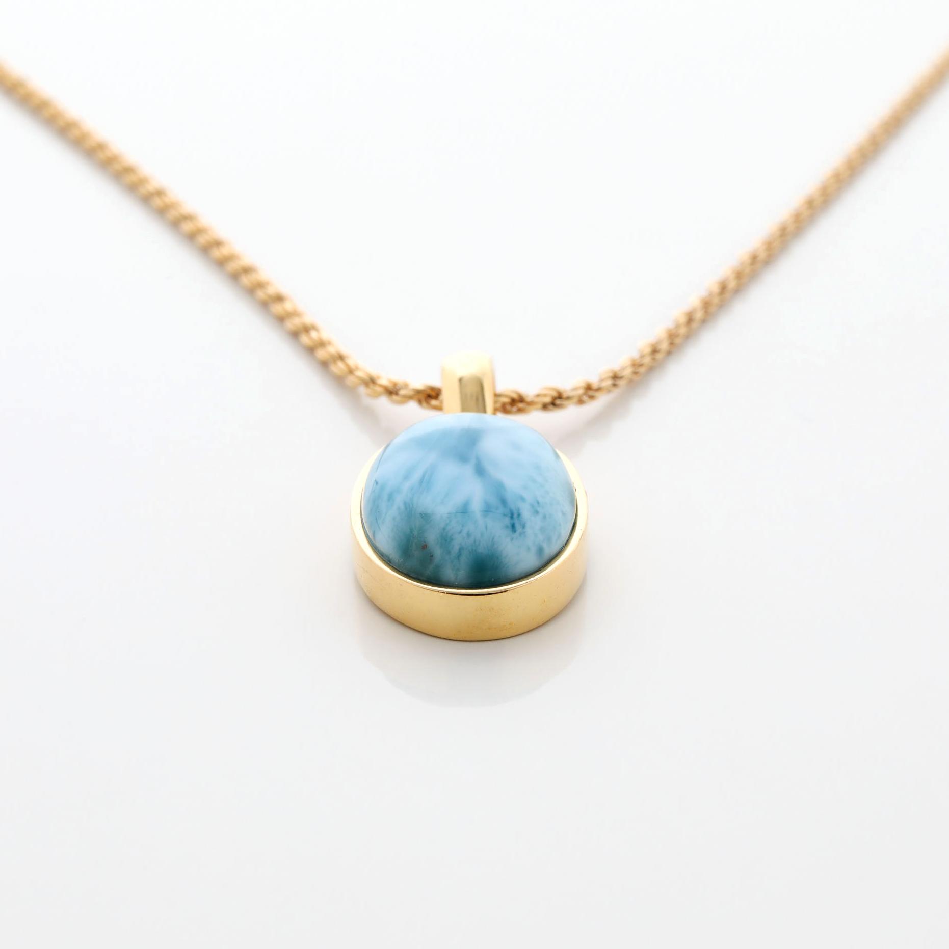 Gold Vermeil Larimar Pendant Siya