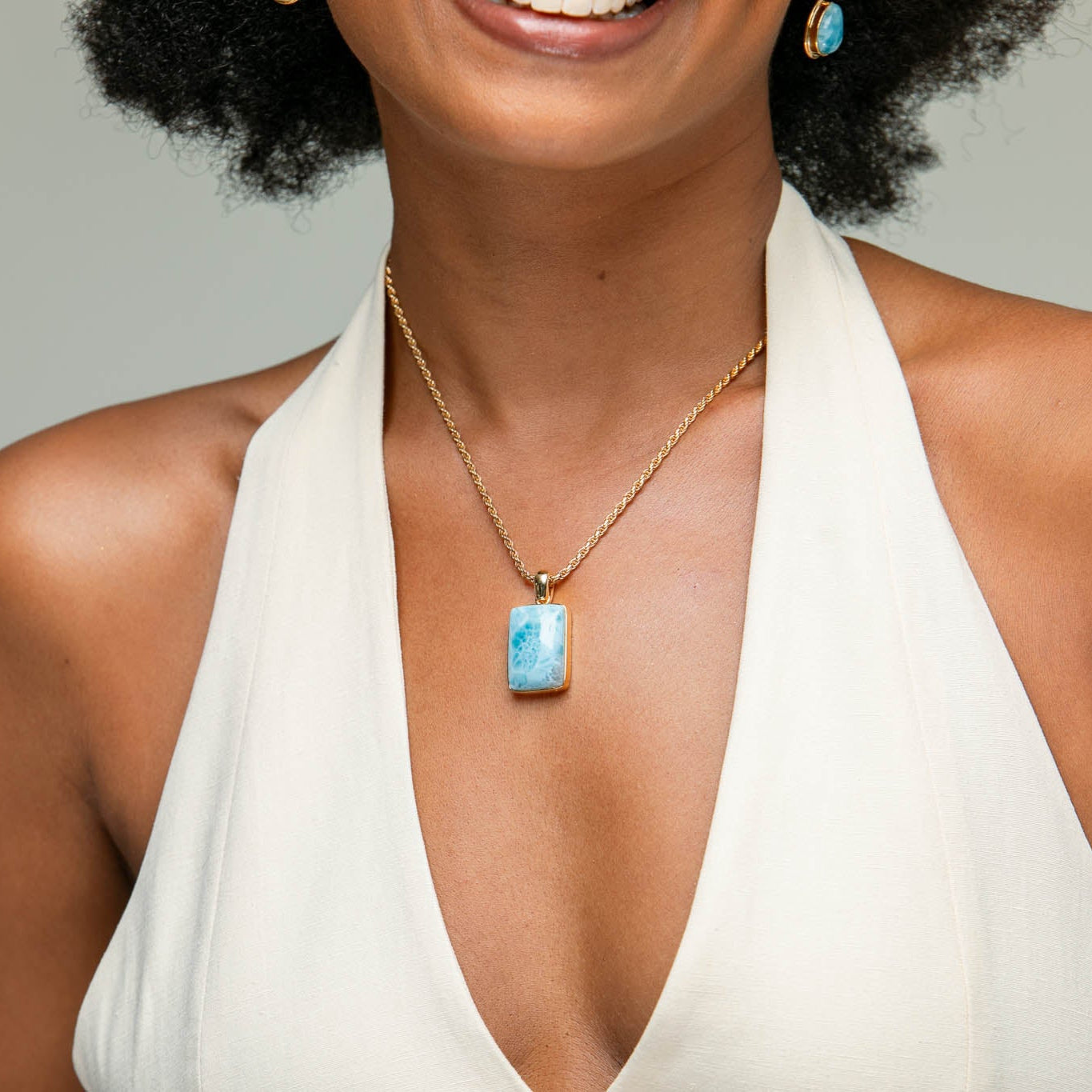 Larimar Pendant Caroline