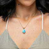 Larimar Gold Vermeil Pendant Kairo