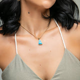 Larimar Gold Vermeil Pendant Khloe