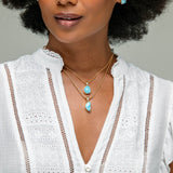 Larimar Gold Vermeil Pendant Tara