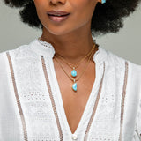 Larimar Gold Vermeil Pendant Tilly