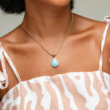 Larimar Gold Vermeil Pendant Winnie