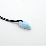 Larimar Leather Necklace Jasper