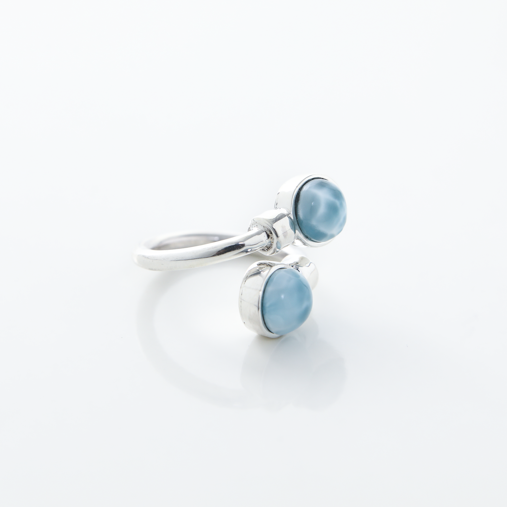 Larimar and Silver Ring