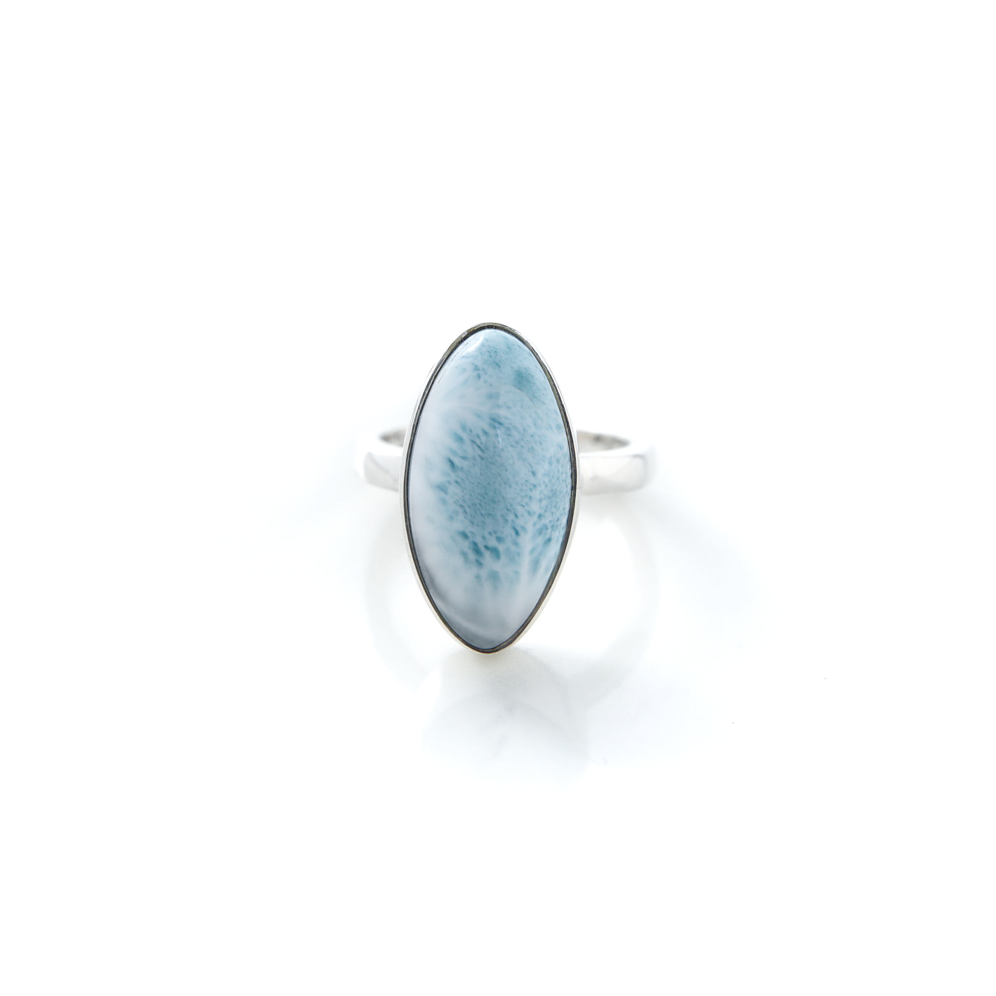 Larimar and Silver Ring