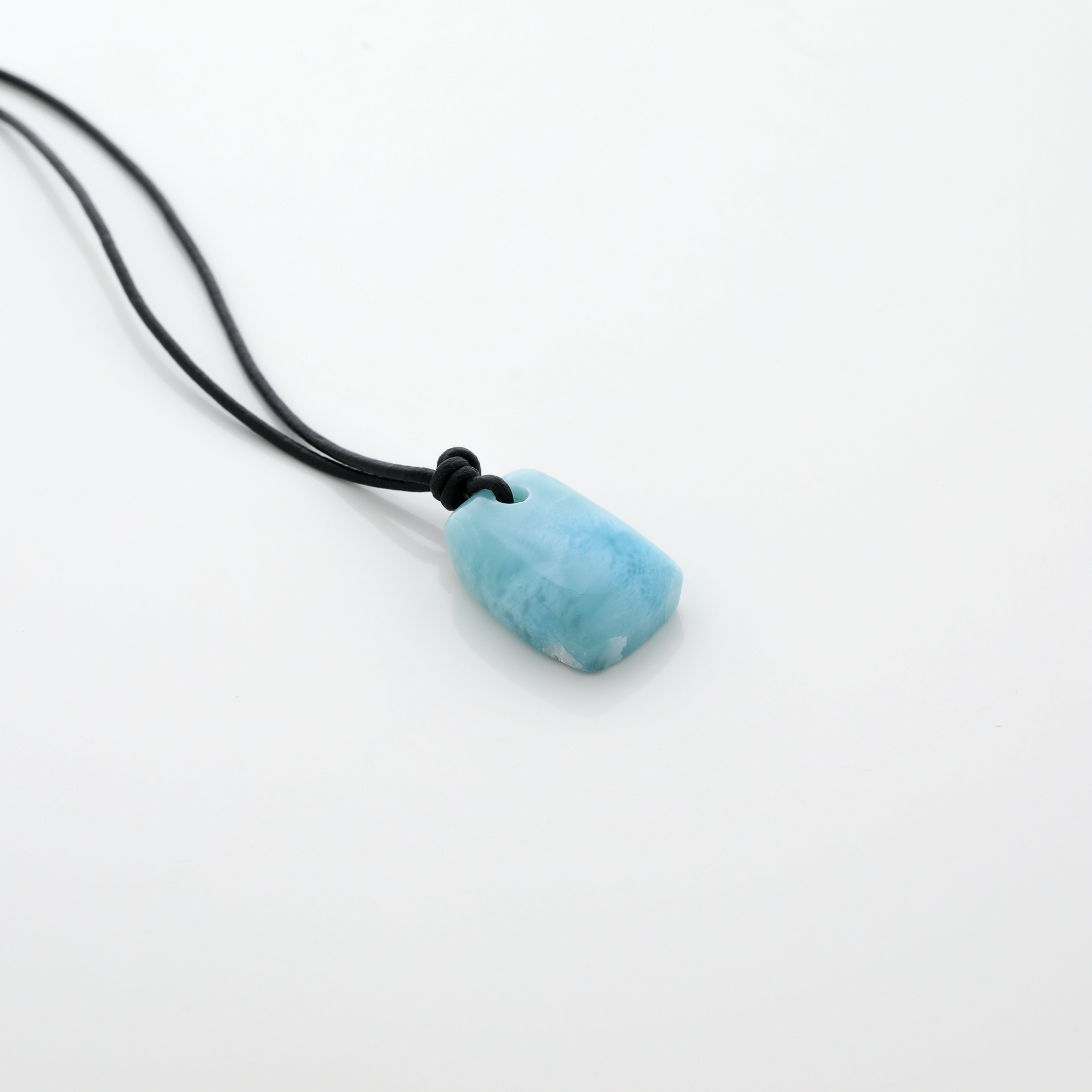 Larimar Leather Necklace Hector