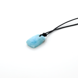 Larimar Leather Necklace Hector