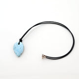 Larimar Leather Necklace Jay