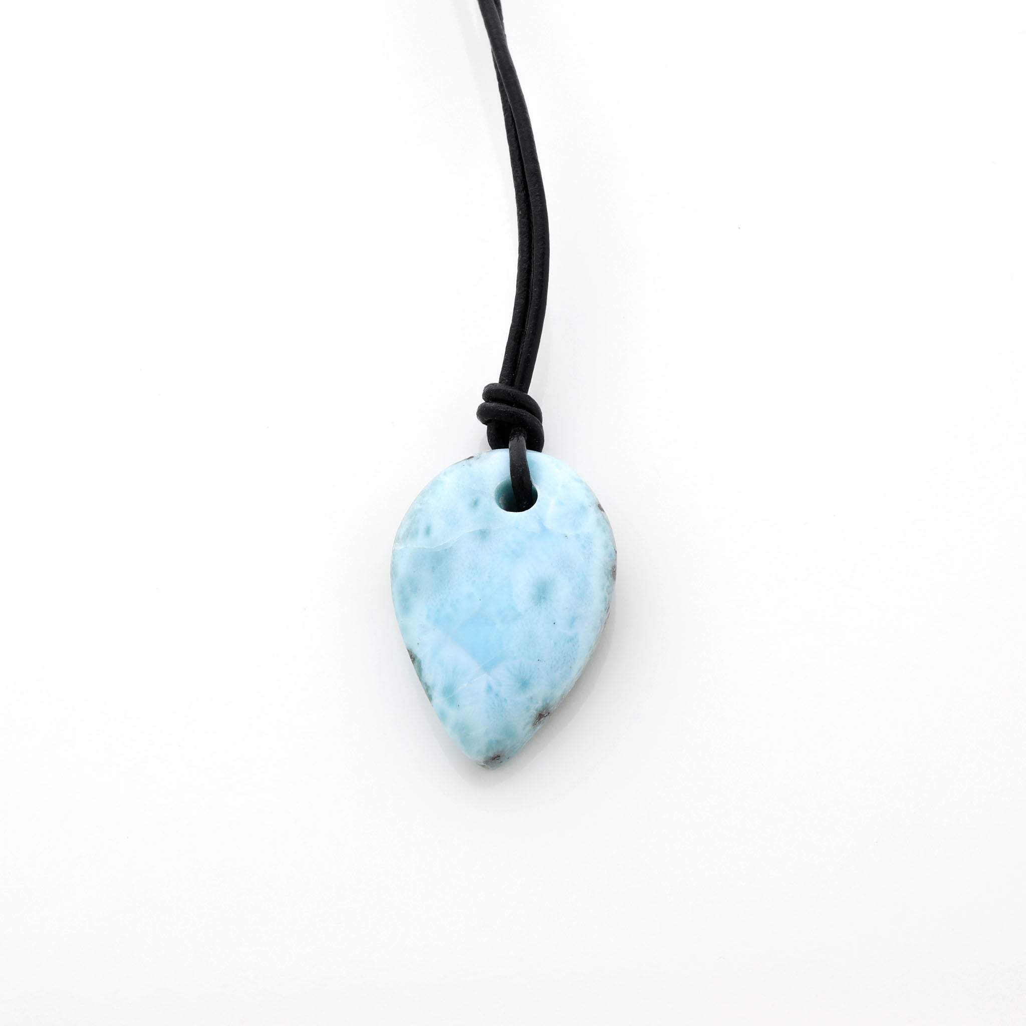 Larimar Leather Necklace Jay