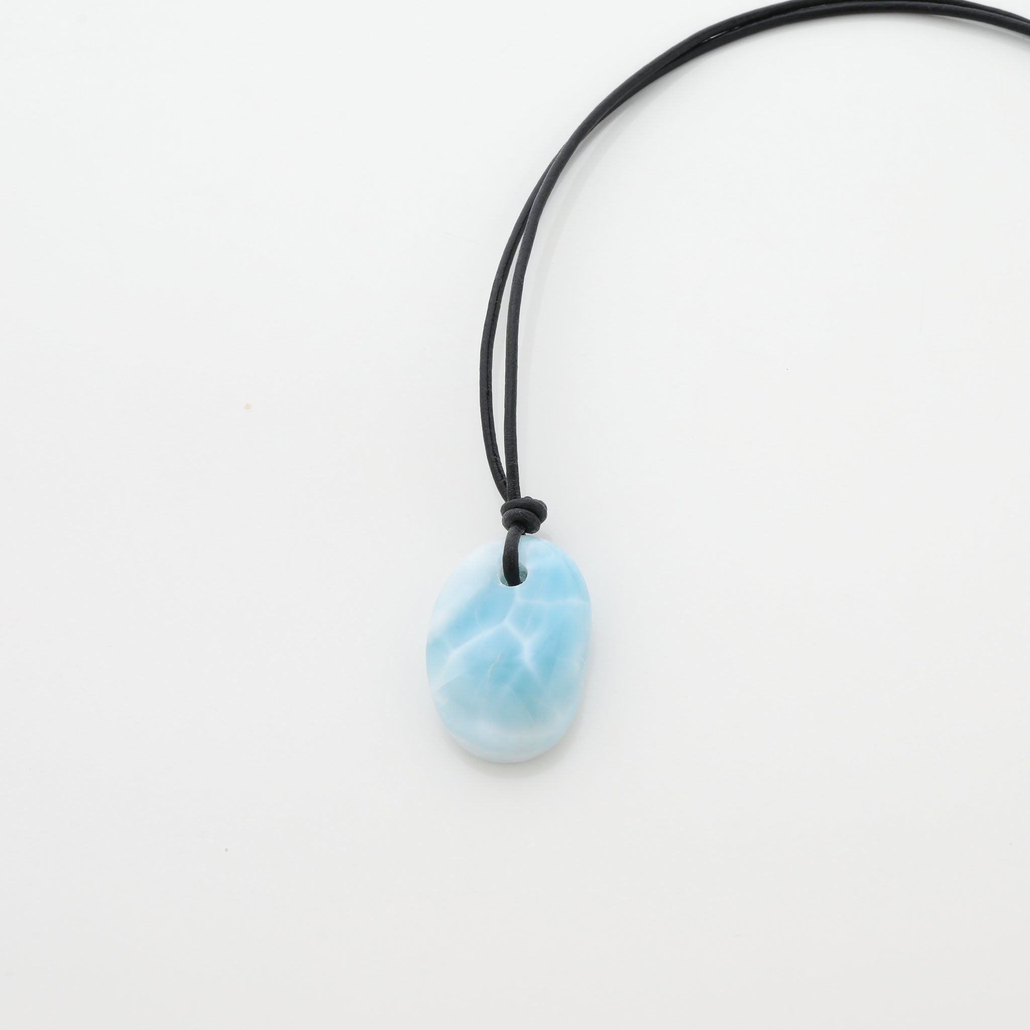 Larimar Leather Necklace Jordan